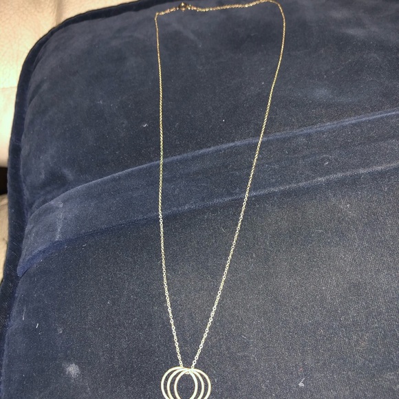 π 3 circle pendants 16β gold like chain - Picture 10 of 14